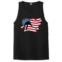 Father's Day American Flag Snooker Billiards Lover Retro Gift For Dad PosiCharge Competitor Tank