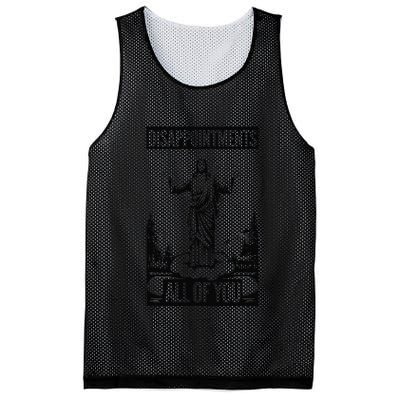 Funny Disappointments All Of You Jesus Christian Religion Mesh Reversible Basketball Jersey Tank