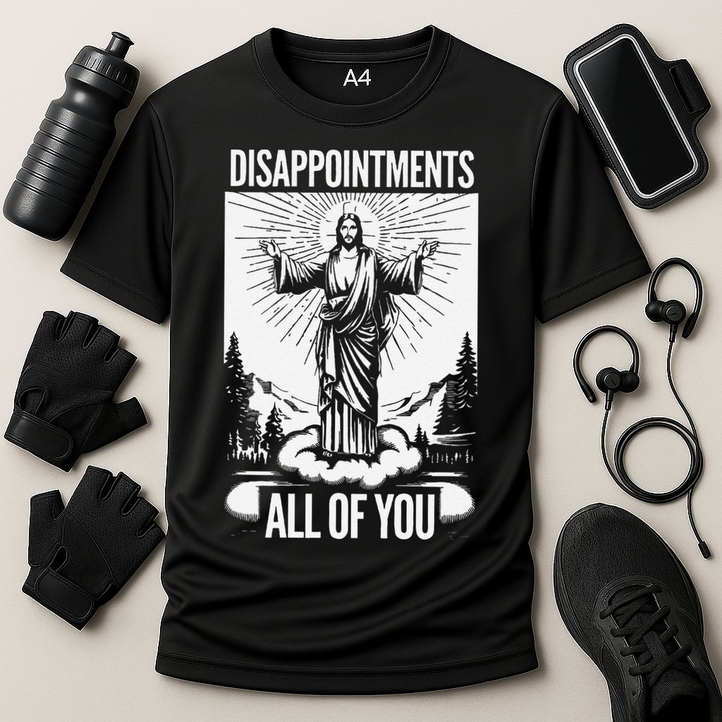 Funny Disappointments All Of You Jesus Christian Religion Performance Shirt