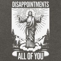 Funny Disappointments All Of You Jesus Christian Religion Cotton Canvas Backpack