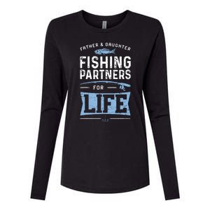 Fisherman Dad And Daughter Fishing Partners For Life Womens Cotton Relaxed Long Sleeve T-Shirt