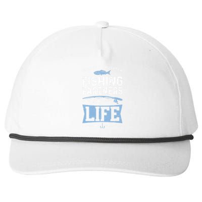 Fisherman Dad And Daughter Fishing Partners For Life Snapback Five-Panel Rope Hat