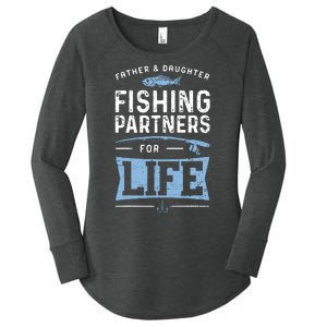 Fisherman Dad And Daughter Fishing Partners For Life Women's Perfect Tri Tunic Long Sleeve Shirt