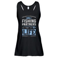 Fisherman Dad And Daughter Fishing Partners For Life Ladies Essential Flowy Tank