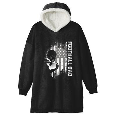 Football Dad American Football Hooded Wearable Blanket