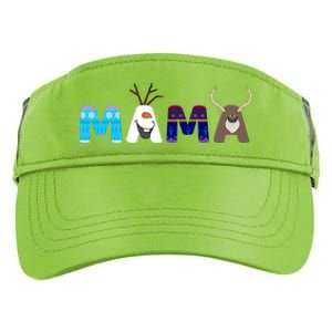 Frozen Dad And Mom Birthday Mama Family Party Snowman Adult Drive Performance Visor