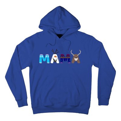 Frozen Dad And Mom Birthday Mama Family Party Snowman Hoodie