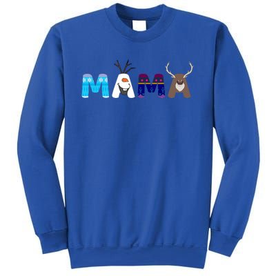 Frozen Dad And Mom Birthday Mama Family Party Snowman Sweatshirt