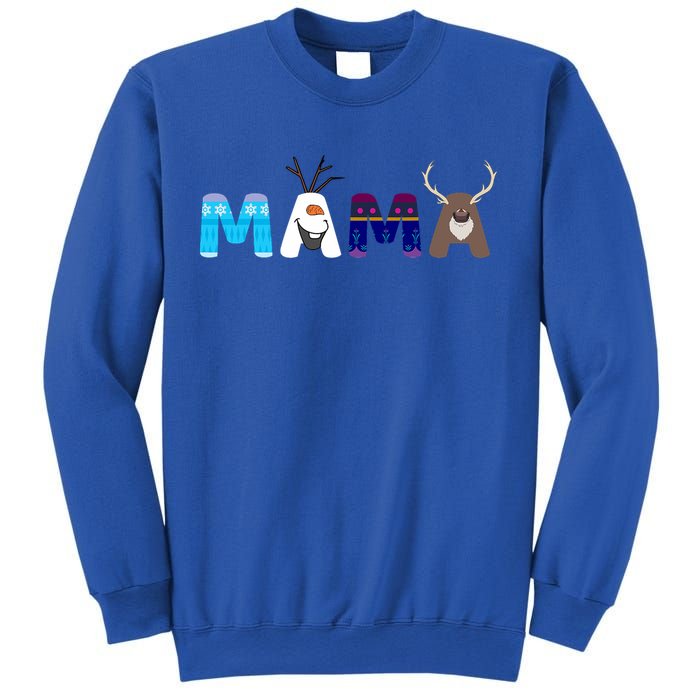 Frozen Dad And Mom Birthday Mama Family Party Snowman Sweatshirt