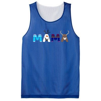 Frozen Dad And Mom Birthday Mama Family Party Snowman Mesh Reversible Basketball Jersey Tank