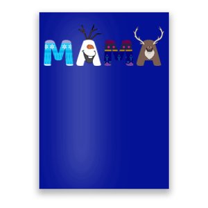 Frozen Dad And Mom Birthday Mama Family Party Snowman Poster