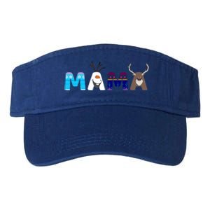 Frozen Dad And Mom Birthday Mama Family Party Snowman Valucap Bio-Washed Visor