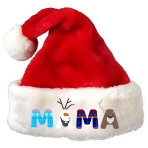 Frozen Dad And Mom Birthday Mama Family Party Snowman Premium Christmas Santa Hat