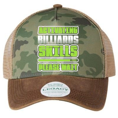Father's Day Activating Billiards Skill Please Wait Funny Pool Gift For Dad Legacy Tie Dye Trucker Hat