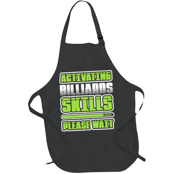 Father's Day Activating Billiards Skill Please Wait Funny Pool Gift For Dad Apron