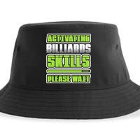 Father's Day Activating Billiards Skill Please Wait Funny Pool Gift For Dad Sustainable Bucket Hat