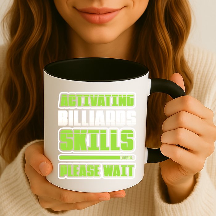 Father's Day Activating Billiards Skill Please Wait Funny Pool Gift For Dad Mug