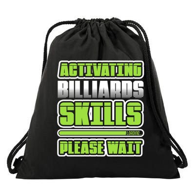 Father's Day Activating Billiards Skill Please Wait Funny Pool Gift For Dad Drawstring Bag