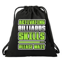 Father's Day Activating Billiards Skill Please Wait Funny Pool Gift For Dad Drawstring Bag