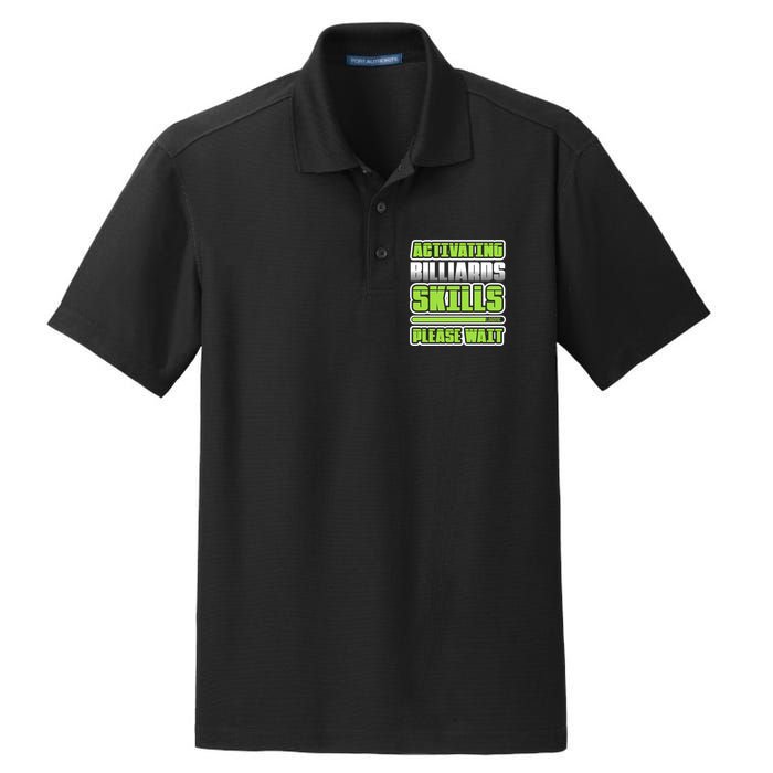 Father's Day Activating Billiards Skill Please Wait Funny Pool Gift For Dad Dry Zone Grid Polo