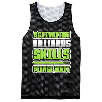 Father's Day Activating Billiards Skill Please Wait Funny Pool Gift For Dad Mesh Reversible Basketball Jersey Tank