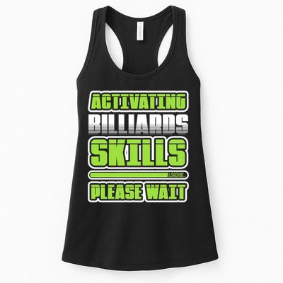 Father's Day Activating Billiards Skill Please Wait Funny Pool Gift For Dad Womens Tank Top