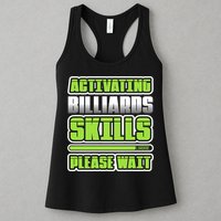 Father's Day Activating Billiards Skill Please Wait Funny Pool Gift For Dad Womens Tank Top
