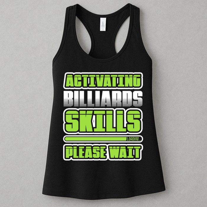 Father's Day Activating Billiards Skill Please Wait Funny Pool Gift For Dad Womens Tank Top
