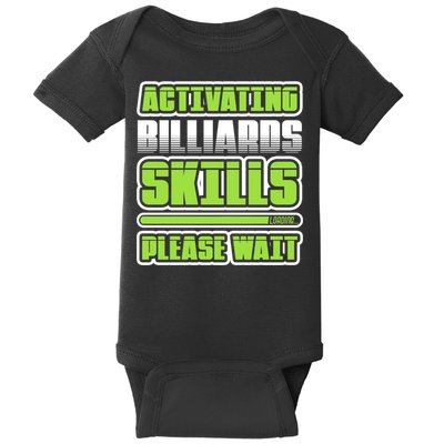 Father's Day Activating Billiards Skill Please Wait Funny Pool Gift For Dad Baby Bodysuit