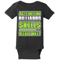 Father's Day Activating Billiards Skill Please Wait Funny Pool Gift For Dad Baby Bodysuit
