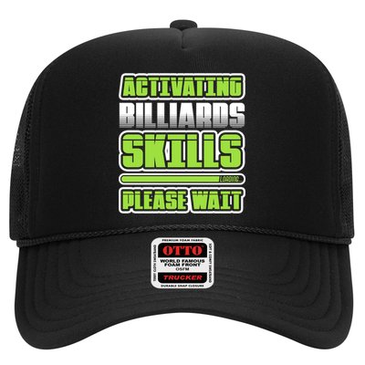 Father's Day Activating Billiards Skill Please Wait Funny Pool Gift For Dad Trucker Hat