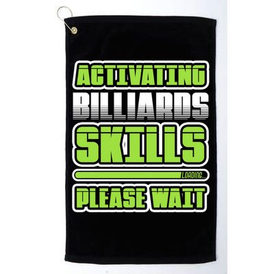Father's Day Activating Billiards Skill Please Wait Funny Pool Gift For Dad Golf Towel