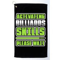 Father's Day Activating Billiards Skill Please Wait Funny Pool Gift For Dad Golf Towel