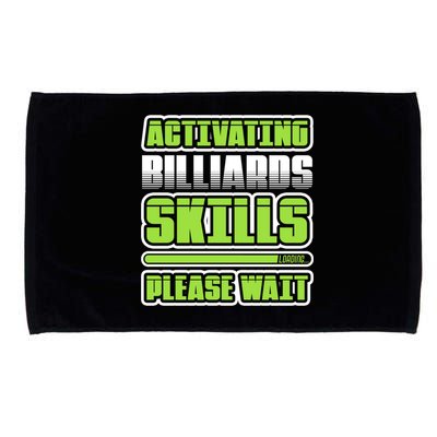 Father's Day Activating Billiards Skill Please Wait Funny Pool Gift For Dad Microfiber Hand Towel
