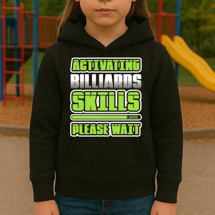 Father's Day Activating Billiards Skill Please Wait Funny Pool Gift For Dad Kids Hoodie