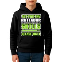 Father's Day Activating Billiards Skill Please Wait Funny Pool Gift For Dad Kids Hoodie