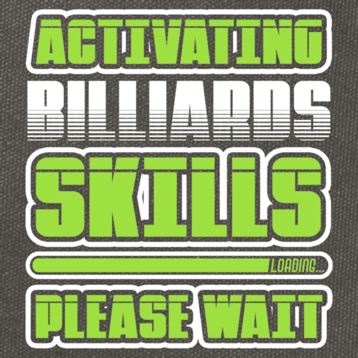 Father's Day Activating Billiards Skill Please Wait Funny Pool Gift For Dad Cotton Canvas Backpack