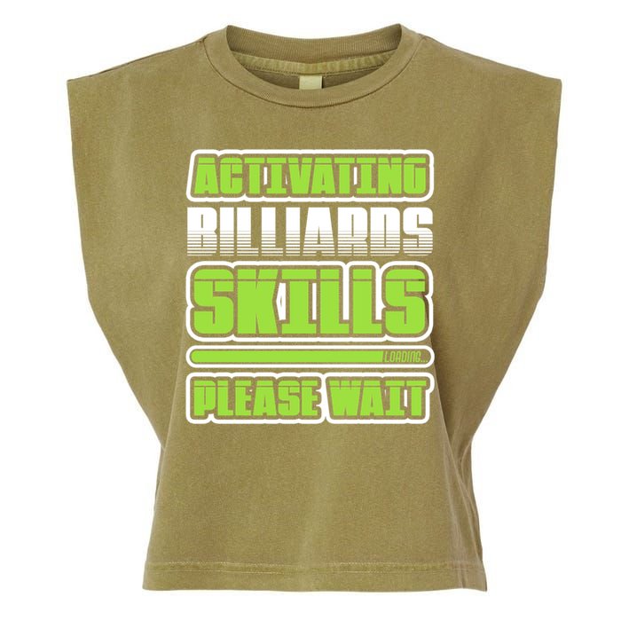 Father's Day Activating Billiards Skill Please Wait Funny Pool Gift For Dad Garment-Dyed Women's Muscle Tee