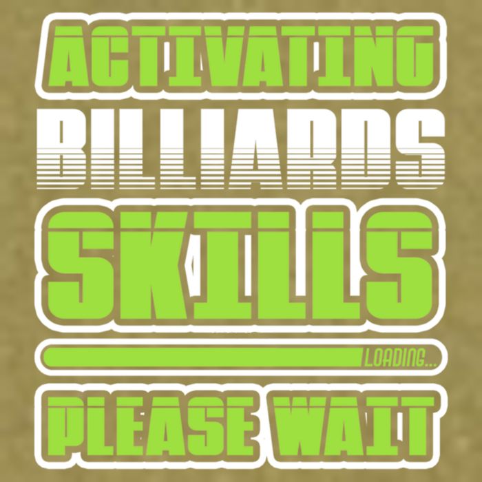 Father's Day Activating Billiards Skill Please Wait Funny Pool Gift For Dad Garment-Dyed Women's Muscle Tee