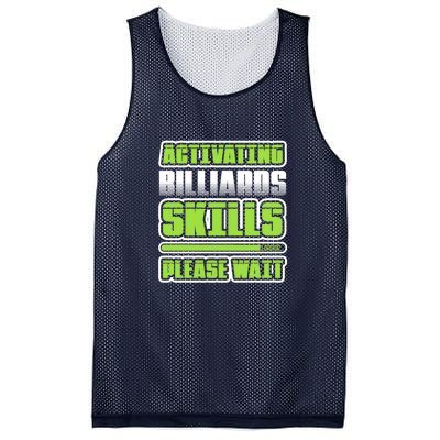 Father's Day Activating Billiards Skill Please Wait Funny Pool Gift For Dad Mesh Reversible Basketball Jersey Tank