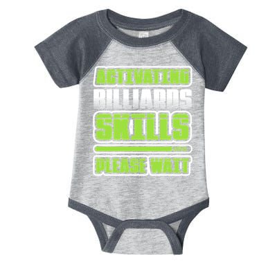 Father's Day Activating Billiards Skill Please Wait Funny Pool Gift For Dad Infant Baby Jersey Bodysuit