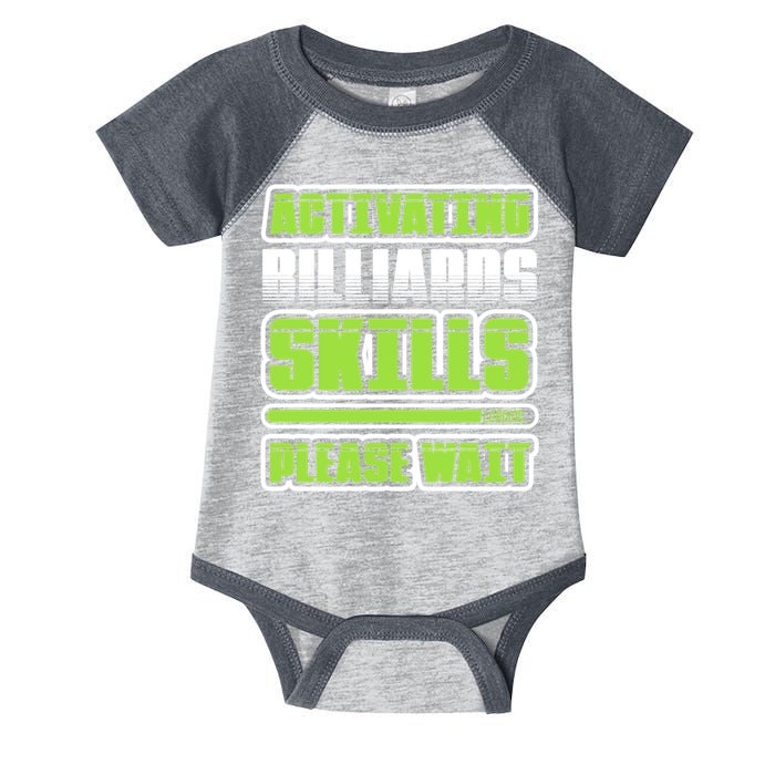 Father's Day Activating Billiards Skill Please Wait Funny Pool Gift For Dad Infant Baby Jersey Bodysuit