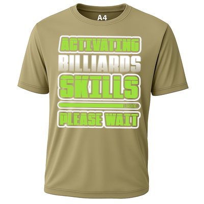 Father's Day Activating Billiards Skill Please Wait Funny Pool Gift For Dad Performance Shirt