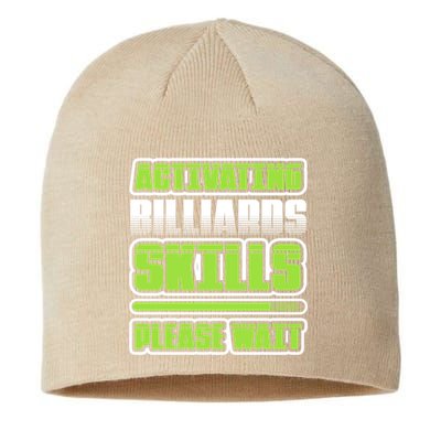 Father's Day Activating Billiards Skill Please Wait Funny Pool Gift For Dad Sustainable Beanie