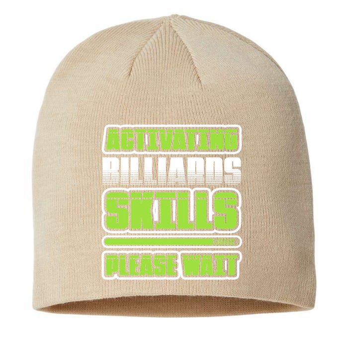Father's Day Activating Billiards Skill Please Wait Funny Pool Gift For Dad Sustainable Beanie
