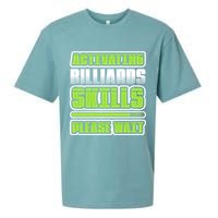 Father's Day Activating Billiards Skill Please Wait Funny Pool Gift For Dad Sueded Cloud Jersey T-Shirt