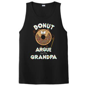 Funny Donut Argue With Grandpa Cute Grandparents Day Gift PosiCharge Competitor Tank