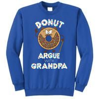 Funny Donut Argue With Grandpa Cute Grandparents Day Gift Sweatshirt