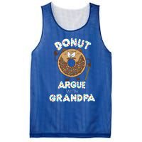 Funny Donut Argue With Grandpa Cute Grandparents Day Gift Mesh Reversible Basketball Jersey Tank