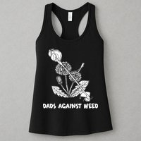 Funny Dads Against Weed Weed Wacker Dandelions Womens Tank Top
